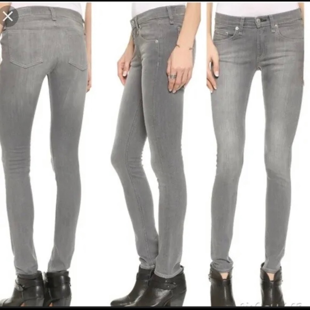 EUC Rag & Bone Jean Skinny Buxton Gray size 27